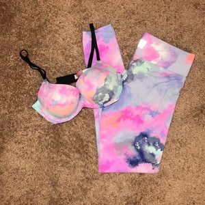 Pink Victoria Secret bra & leggings